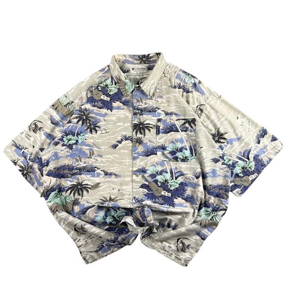 Vtg columbia sportswear hawaiian button - Picture 7 of 7